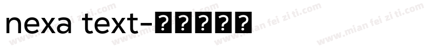 nexa text字体转换